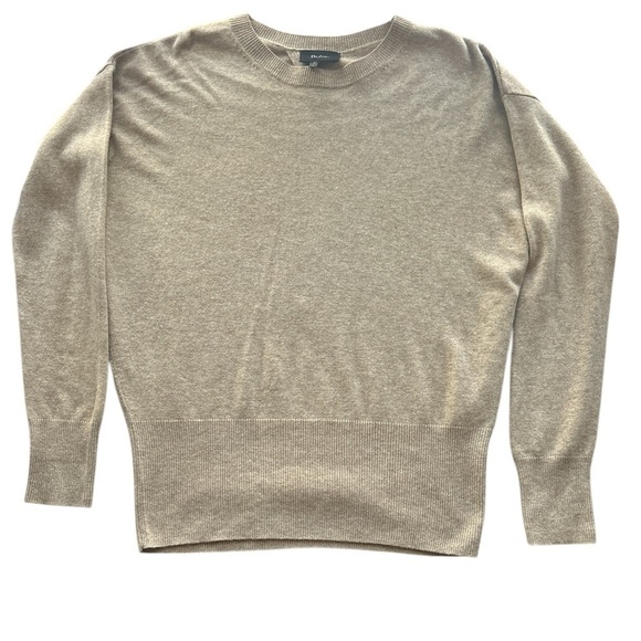 Bolte Cozy Tan Cashmere Wool Blend Sweater with Peek A Boo Back Women’s Large - Picture 3 of 13